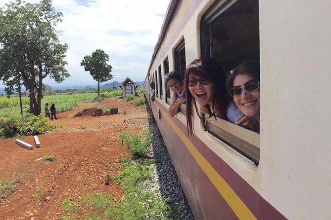 From Bangkok : Kanchanaburi Tour with Floating market Visit - Krasae Buddha Cave and the Death Railway train