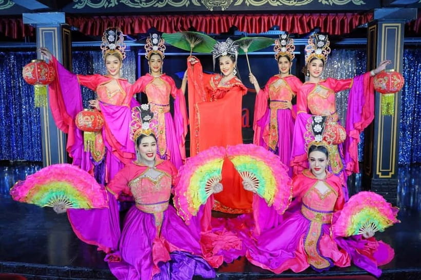 From Krabi: Blue Dragon Cabaret Ticket Dazzling Night - A glittering night in the center of Ao Nang