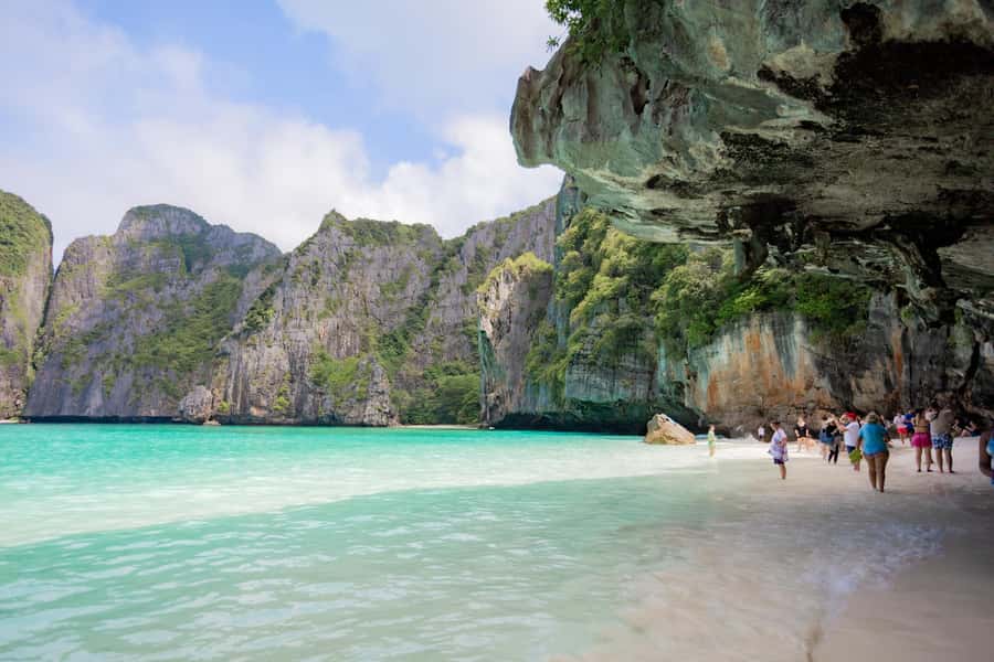 From Phi Phi Island: Maya Bay Sunset & Plankton by Speedboat - Swimming inside Pileh Lagoon