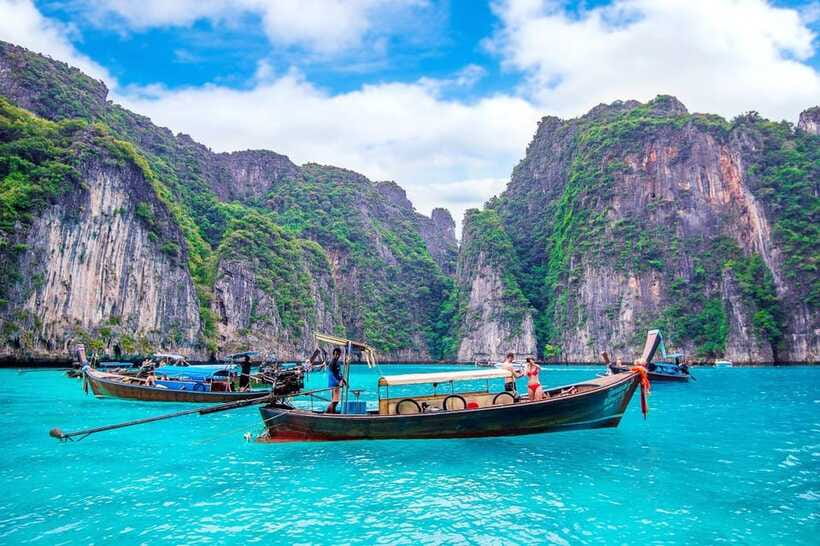 From Phi Phi islands: Phi Phi, Maya Area by longtail Boat - Pileh Lagoon is the swimming highlight