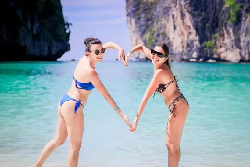 From Phi Phi: Sunset & Plankton Swim Tour By Speedboat - The 30-minute speedboat ride to Monkey Beach