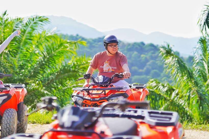 From Phuket: ATV Scenic Routes with Karon and Patong Views - Getting comfortable on the ATV