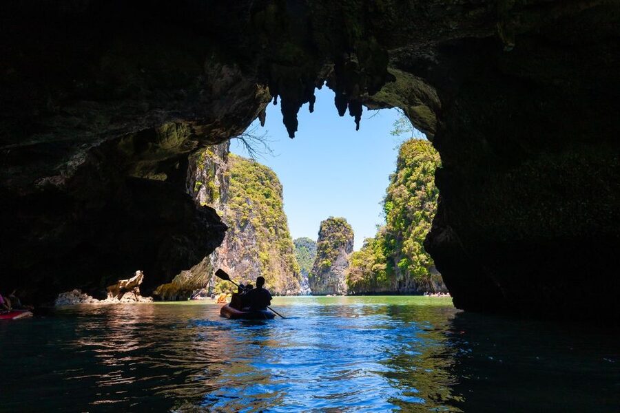 From Phuket: Phang Nga Bay and Canoeing Tour by Big Boat - Swimming, snacks, and the ride back to Ao Po Pier