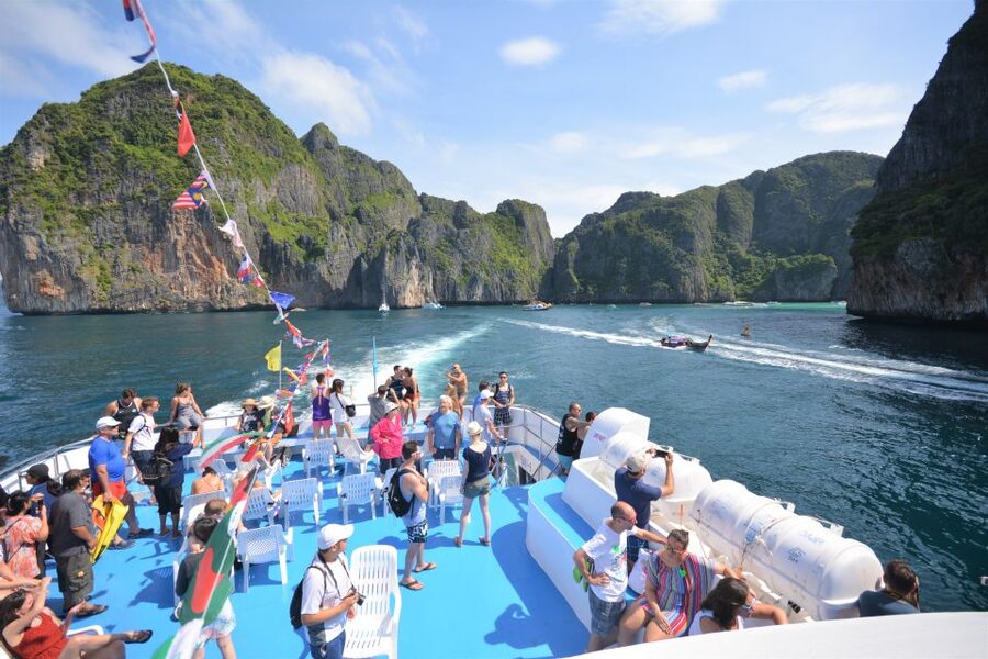 From Phuket: Snorkeling Ferry Cruise to Phi Phi Islands - Phi Phi Don beach time at 11:30 am