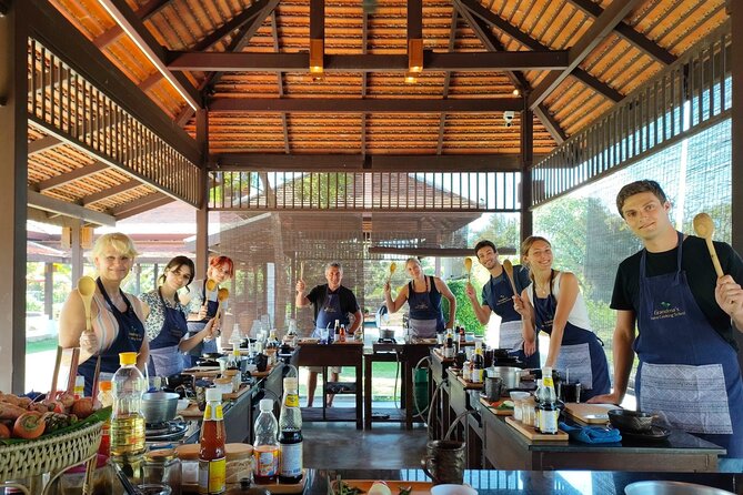 Full-Day Thai Cooking Class with Grandma - Market and Farm Tour - Starting with herbs and spices at the local market