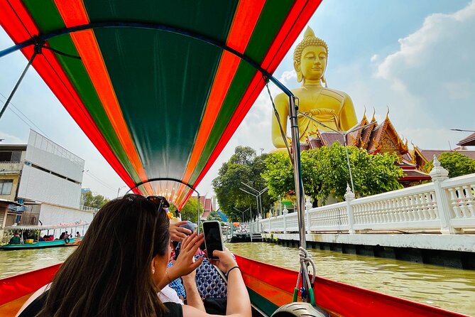 Hidden Bangkok Longtail Boat Tour to Big Buddha&Canal Life 2hrs - The Big Buddha at Wat Paknam