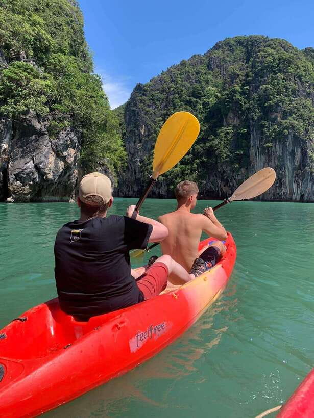 Ko Lanta: Half-Day Kayaking, Talabeng, Sea Cave & Mangrove - Koh Phee and the Ghost Cave view
