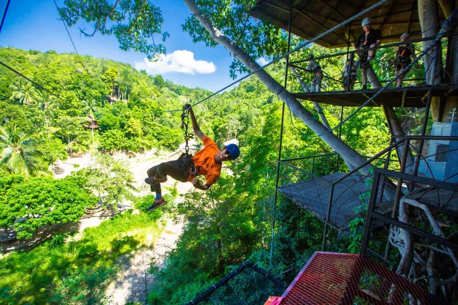 Ko Pha Ngan: Sky-High Zipline & Wang Sai Waterfall Views - What the guide support adds