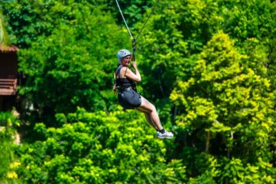 Ko Pha Ngan: Sky-High Zipline & Wang Sai Waterfall Views