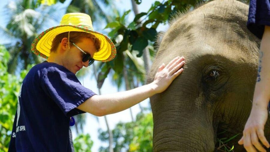 Koh Samui: 4x4 Sightseeing Safari & Elephant Sanctuary Tour - Grandfather and Grandmother Rocks, with a local story