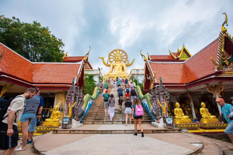 Koh Samui Adventure: Hidden Gems & 4x4 Safari Tour /w Lunch - Rocks and a Guan Yu shrine show another side of the island