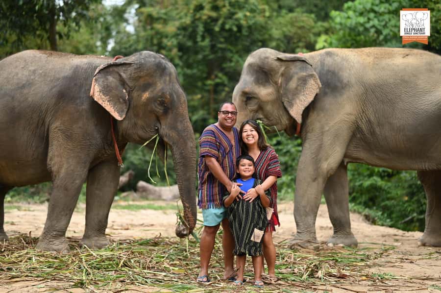 Koh Samui: Elephant Sanctuary Entry and Feeding Experience - Feeding time with watermelon and bananas