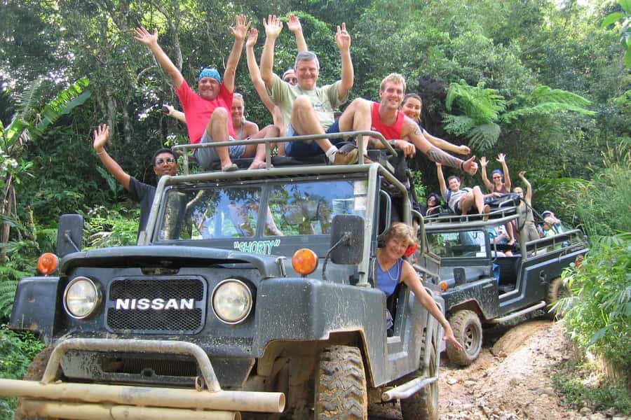 Koh Samui: Mr.Ung's 4WD Wild Jungle Safari Tour with Lunch - Secret Buddha Garden, statues, streams, and short wandering time