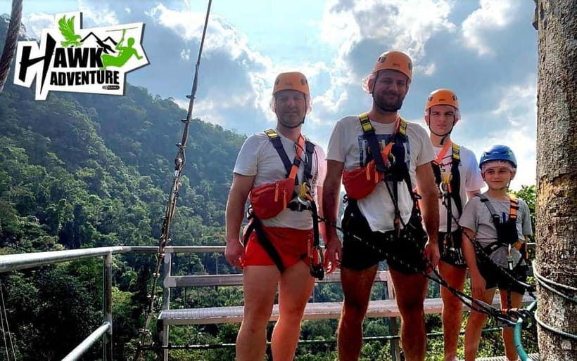Koh Samui: Zipline Adventure with Hotel Transfer - A 14-line course above Koh Samui
