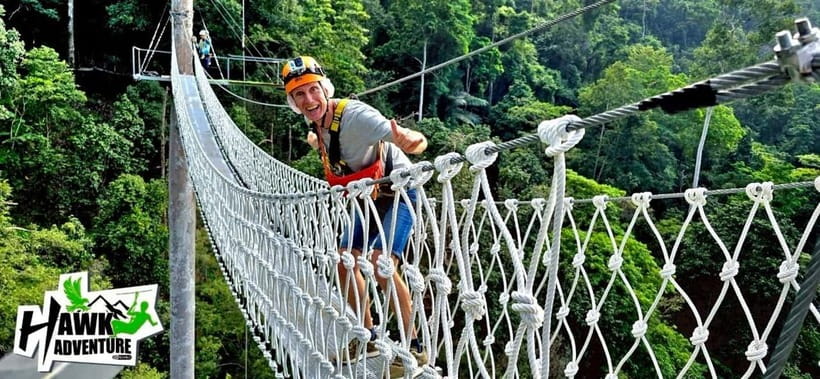 Koh Samui: Zipline Adventure with Hotel Transfer - What the two hours at the park feel like