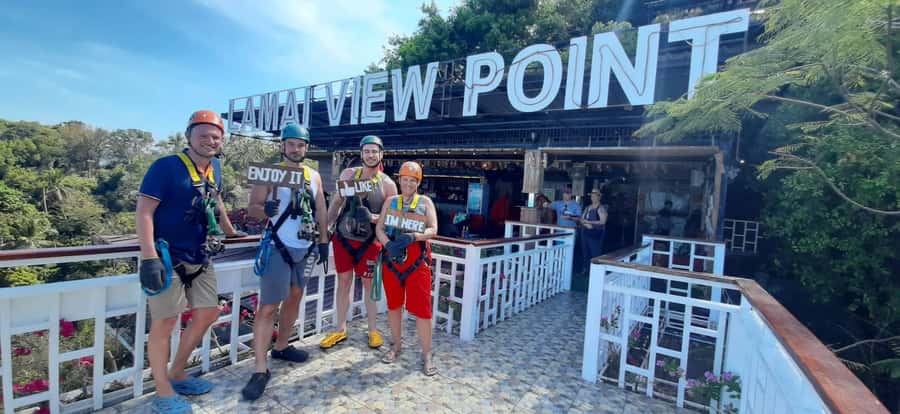 Koh Samui: Zipline Experience of Lamai Viewpoint - Starting at reception and walking past Valentine Stone