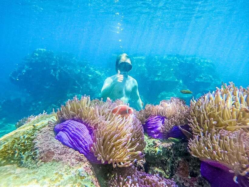 Koh Tao: Koh Nangyuan & Hidden Bays Snorkeling Tour w/ Lunch - Hotel pickup and the traditional boat departure