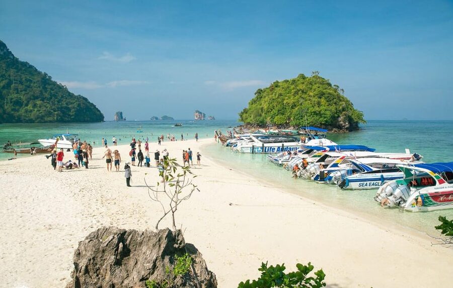 Krabi: 4 Islands & Thale Waek's Sandbar Tour By Speedboat - Phra Nang Beach and the Princess Cave