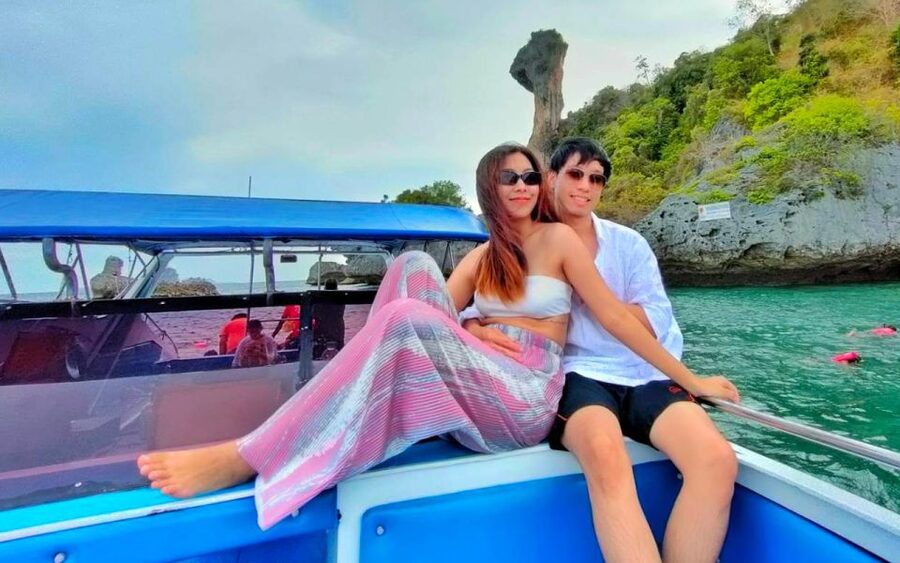 Krabi: 7 Islands Sunset Hopping Cruise with BBQ & Plankton - Railay and Phra Nang Beach: the scenic opening