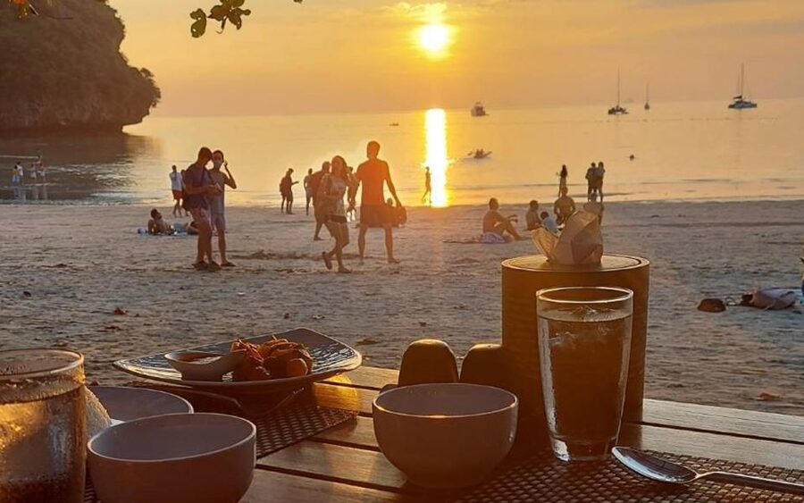 Krabi: 7 Islands Sunset Hopping Cruise with BBQ & Plankton - Sunset from the boat or beach