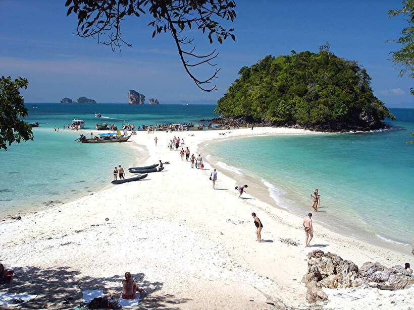 Krabi: 7 Islands Sunset Tour with Buffet Dinner & Snorkeling - Koh Raeng and the final glow