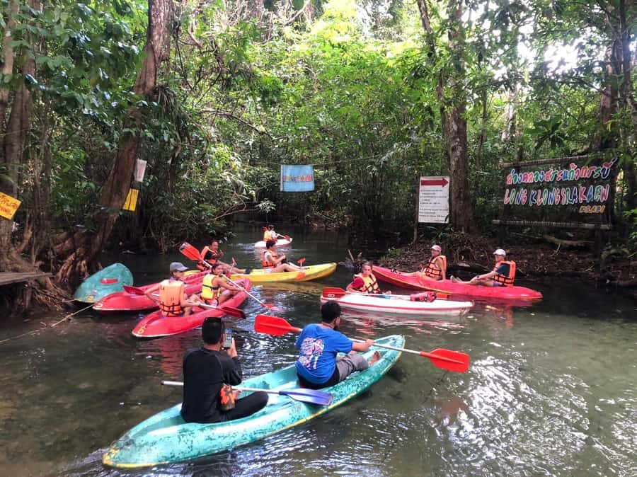 Krabi: Amazon Klong Srakaew Kayaking With Lunch - Floating with the current