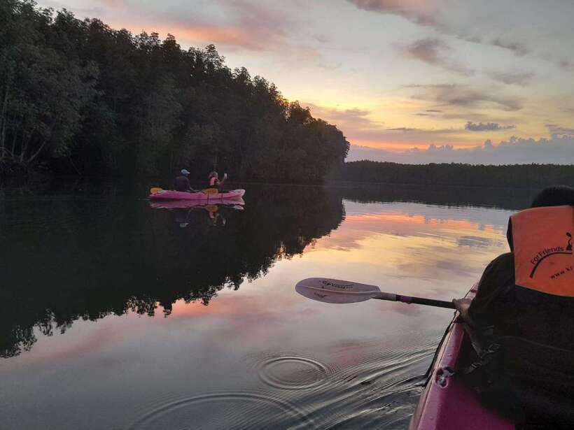 Krabi: Ao Thalane Sunset Kayak adventure (group of 10 max) - The sunset and the return to the pier