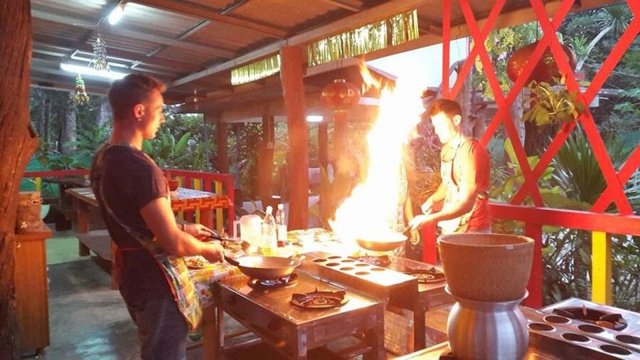 Krabi: Cooking Class at Thai Charm Cooking School with Meal - Cooking soup, stir-fry, and Thai salad