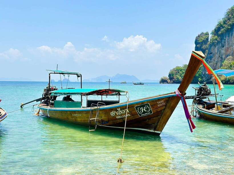 Krabi:Day Trip 4 Islands by Premium Longtail Boat with Lunch - Phra Nang Cave Beach and the princess spirit house