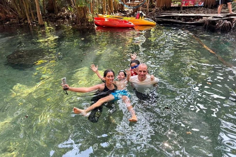 Krabi: Emerald Pool, Hot Springs, and Kayaking Tour - A warm pause at the Hot Spring Waterfall