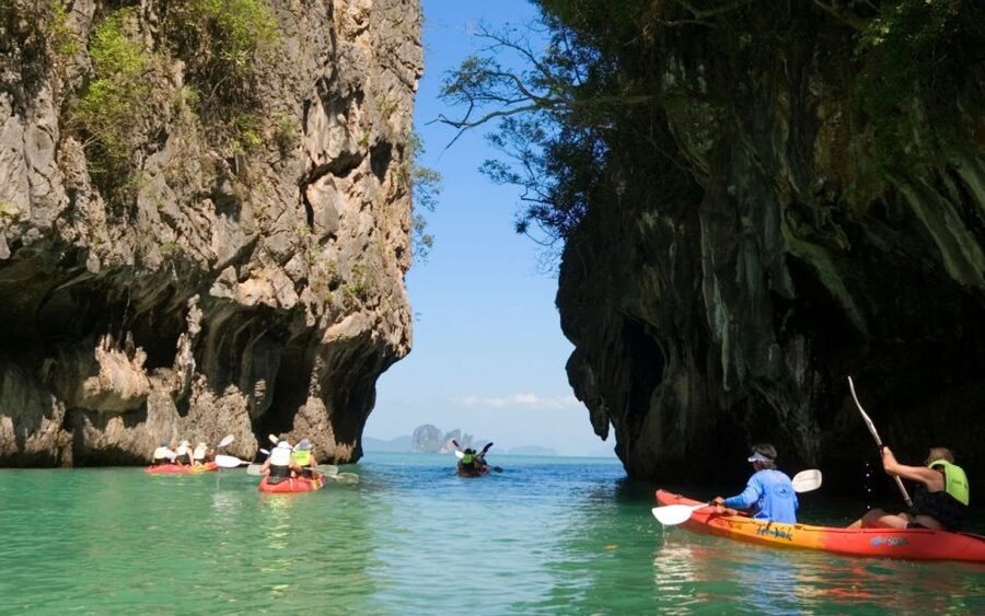 Krabi: Guided Kayaking Tour at Ao Thalane - Morning or evening, and what to pack