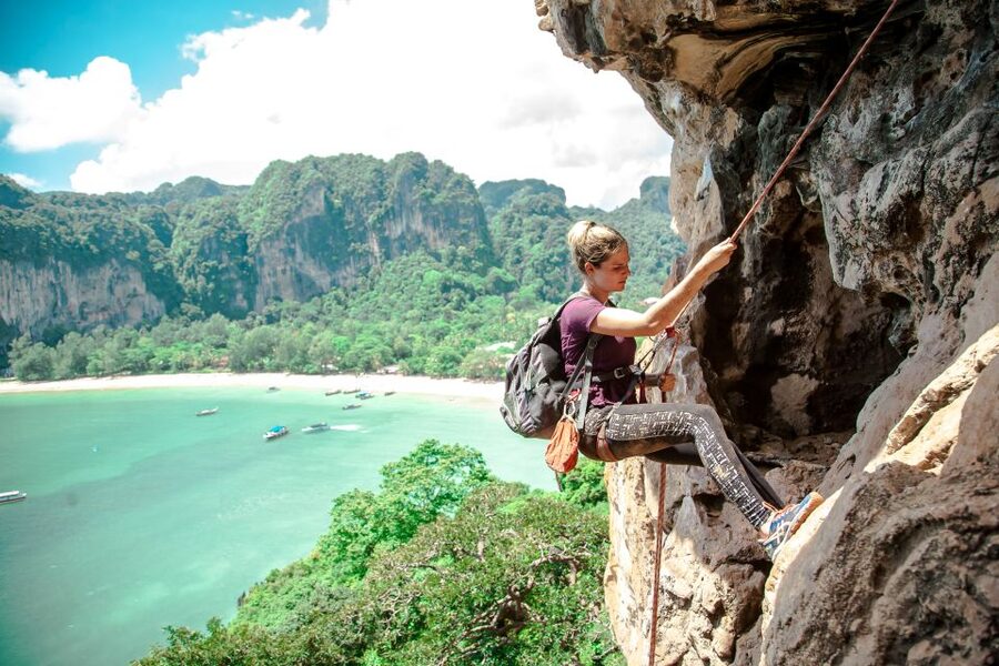 Krabi: Half-Day Rock Climbing at Railay Beach - Caves, rappelling, and what may vary
