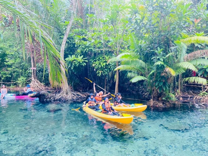 Krabi kayaking and swimming clongrood Tour - Launching into clear freshwater