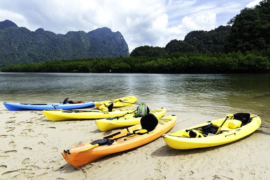 Krabi kayaking Ao thalane - The 35-minute ride from Ao Nang