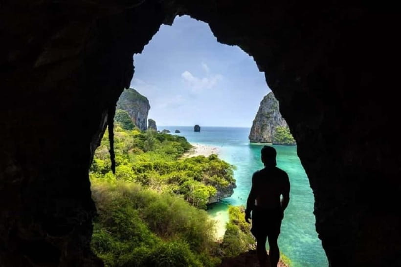 Krabi: Railay Beach & Caves + Jurassic World : Rebirth Sites - The Princess Goddess shrine adds local meaning