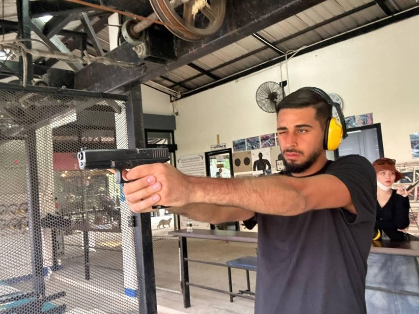 Krabi shooting range (9mm GLOCK17 10 bullet) - From Ao Nang pickup to the range