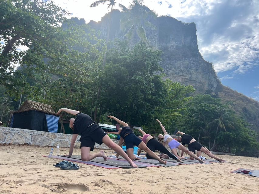 Krabi: Sunrise Yoga Balance Join-in Class - The outdoor setting and the rain plan