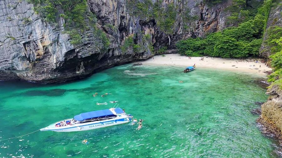 Krabi: Ultimate Phi Phi & Maya Bay Ascent by Speedboat - Pileh Lagoon gives you the best water time