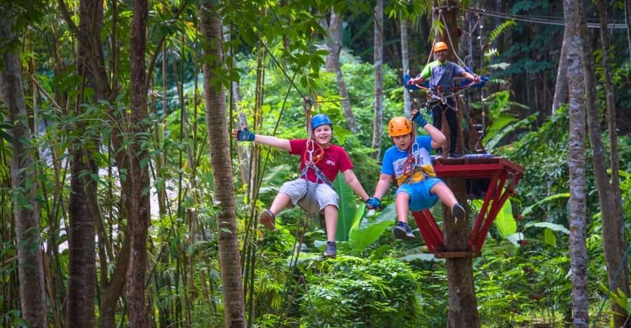 Krabi: Ultimate Zipline Games Challenge - Program B adds the memorable stunts