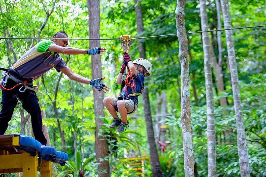 Krabi: Ultimate Zipline Games Challenge - Program A keeps the family experience manageable