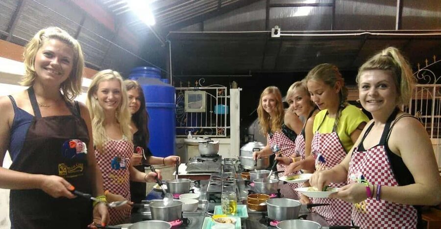 Krabi: Unveiling Thai Flavors by Night at Smart Cook School - A relaxed welcome before the cooking begins