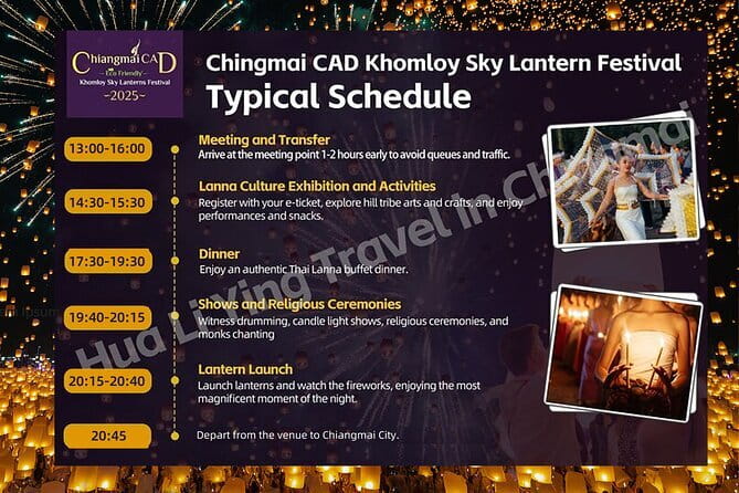 Official Ticket: 2026 Chiang Mai CAD Yi Peng Sky Lantern Festival - The ride to the CAD festival grounds