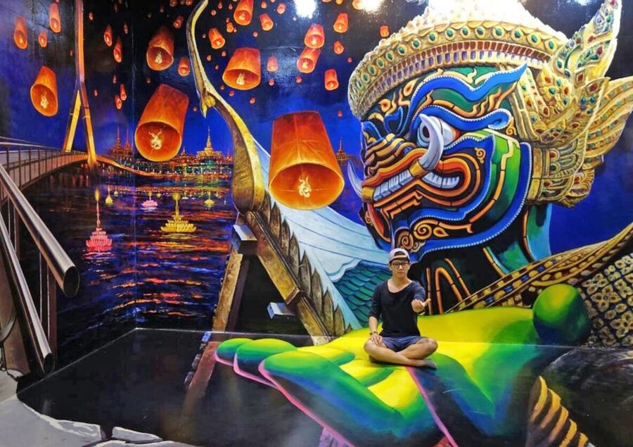 Pattaya: Art in Paradise 3D Museum Discounted Ticket - Jungle scenes, dinosaurs, and giant cats