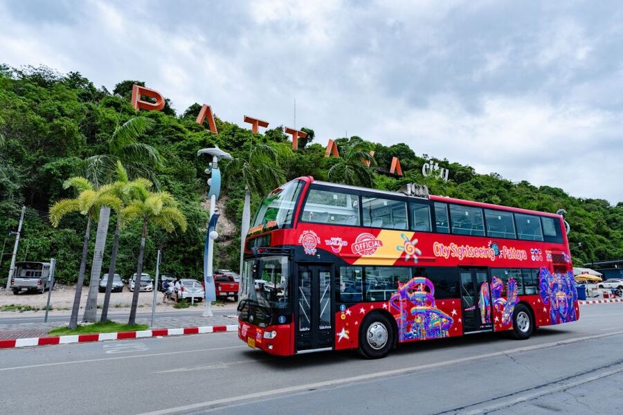 Pattaya: City Sightseeing Hop-On Hop-Off Bus Tour - Stop 1 to Stop 4: malls, hotels, and central Pattaya