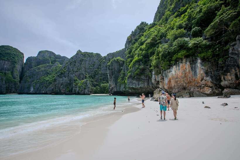 Phi Phi: 7 Island Day Tour by Longtail Boat - Monkey Beach: a quick look, with a safety warning