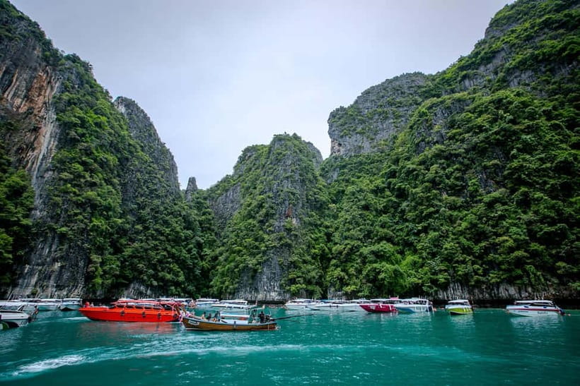 Phi Phi: 7 Island Longtail Boat Snorkeling Tour with Sunset - Sunset at sea and a possible plankton finale