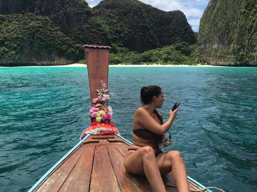 Phi Phi: 7 Islands longtail boat with Sunset and Plankton - Bamboo Island gives you time to slow down