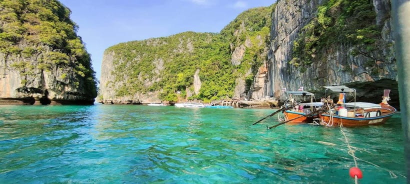 Phi Phi: Half Day Long Tail Boat to Maya Bay - Viking Cave: sightseeing from the water