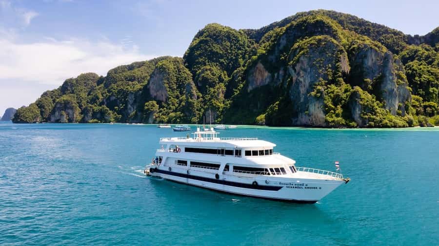 Phi Phi Island Highlights: Cruise, Snorkel & Buffet Lunch - Viking Cave and the limestone coast