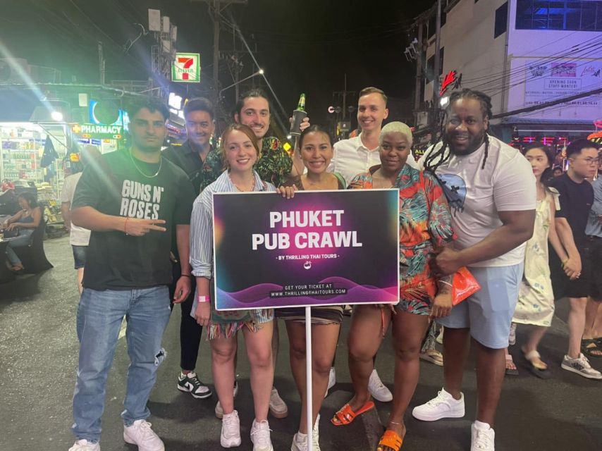 Phuket: Bar Crawl Tour - Bangla Road after sunset